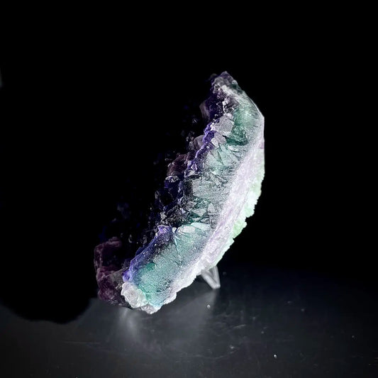 Natural Purple Fluorite Crystal Specimen | Zhejiang, China | 840g |15.5*10*3.5cm