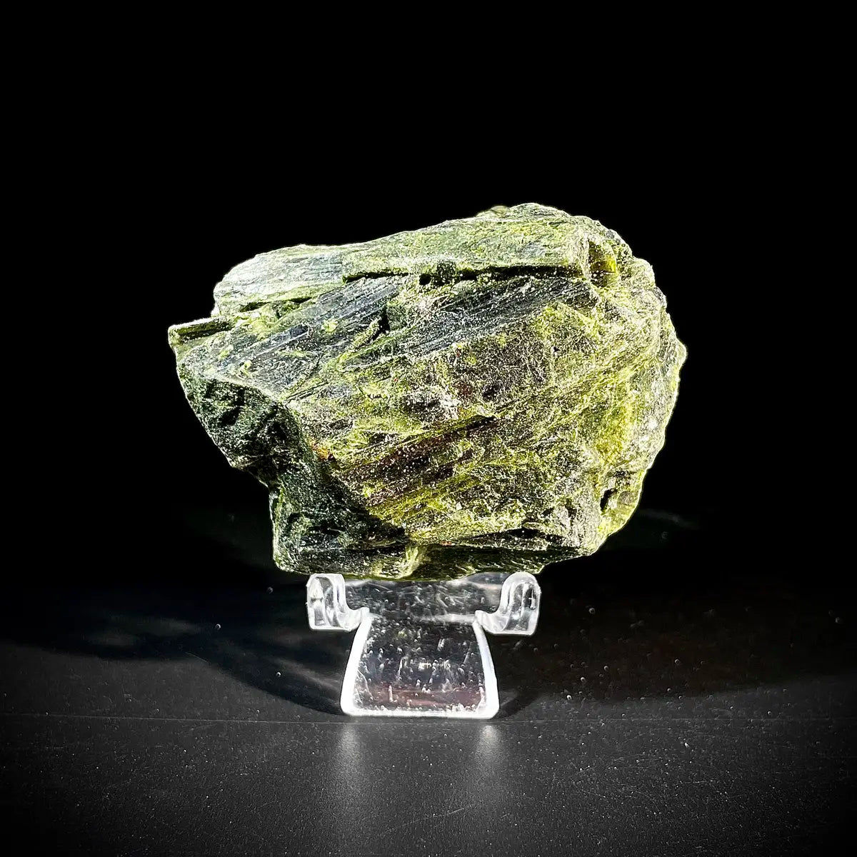 Natural Green Epidote& Tourmaline Specimen | Madagascar | 200 g | 7*4*5 cm