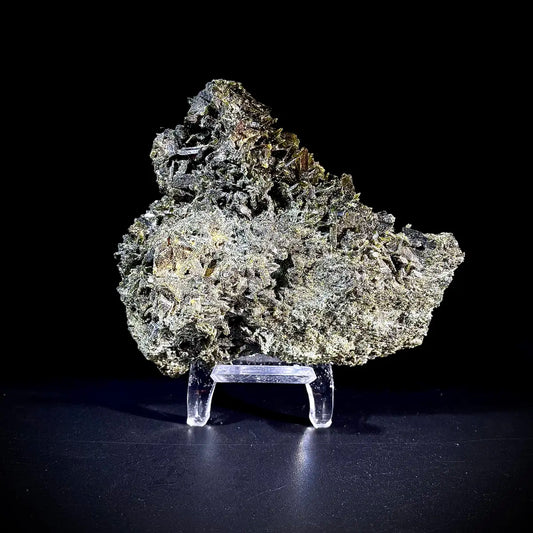 Natural Green Epidote& Tourmaline Specimen | Madagascar | 400 g | 10*8.5*5.5 cm