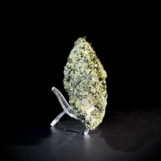 Natural Green Epidote& Tourmaline Specimen | Madagascar | 450 g | 14*8.5*3.5 cm