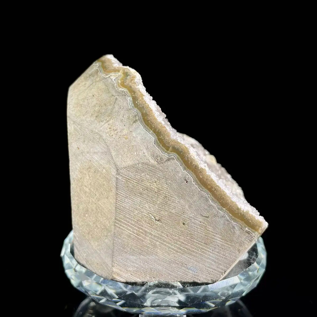 Museum Grade Natural Brazilian Rainbow Quartz Crystal Cluster with Polished Base | 360g | 6.5*7*6.5cm | Collector Mineral Specimen | Brazil
