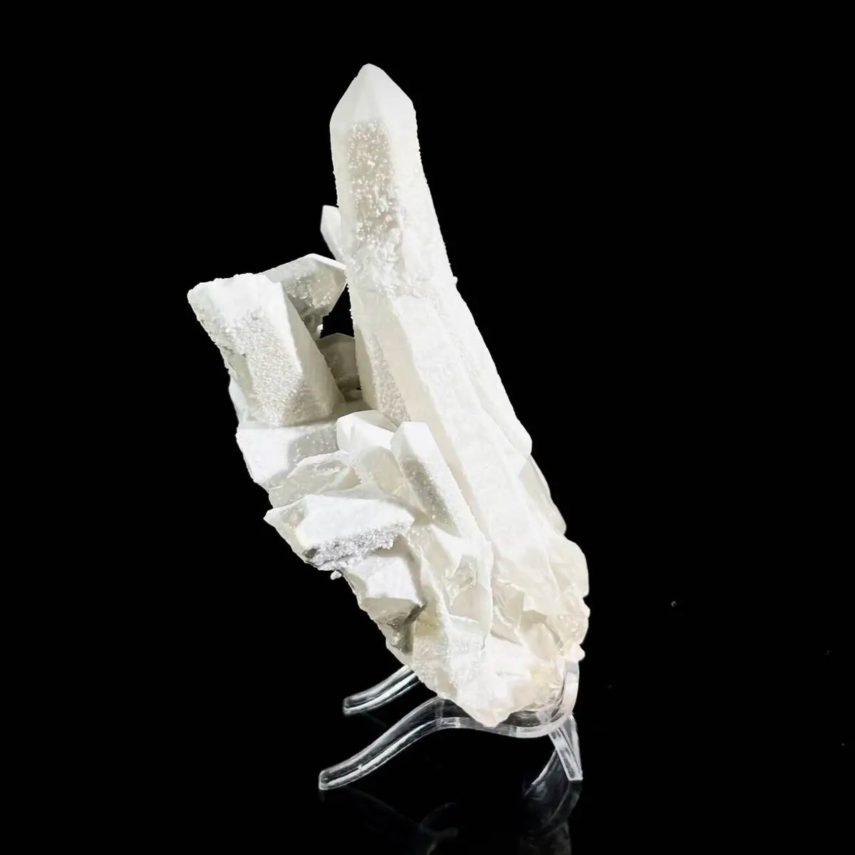 Natural Inner Mongolia Candle Quartz Crystal Cluster on Matrix | Rare Quartz Mineral Specimen | Mineral Collection | 420 g | 14*10*5 cm