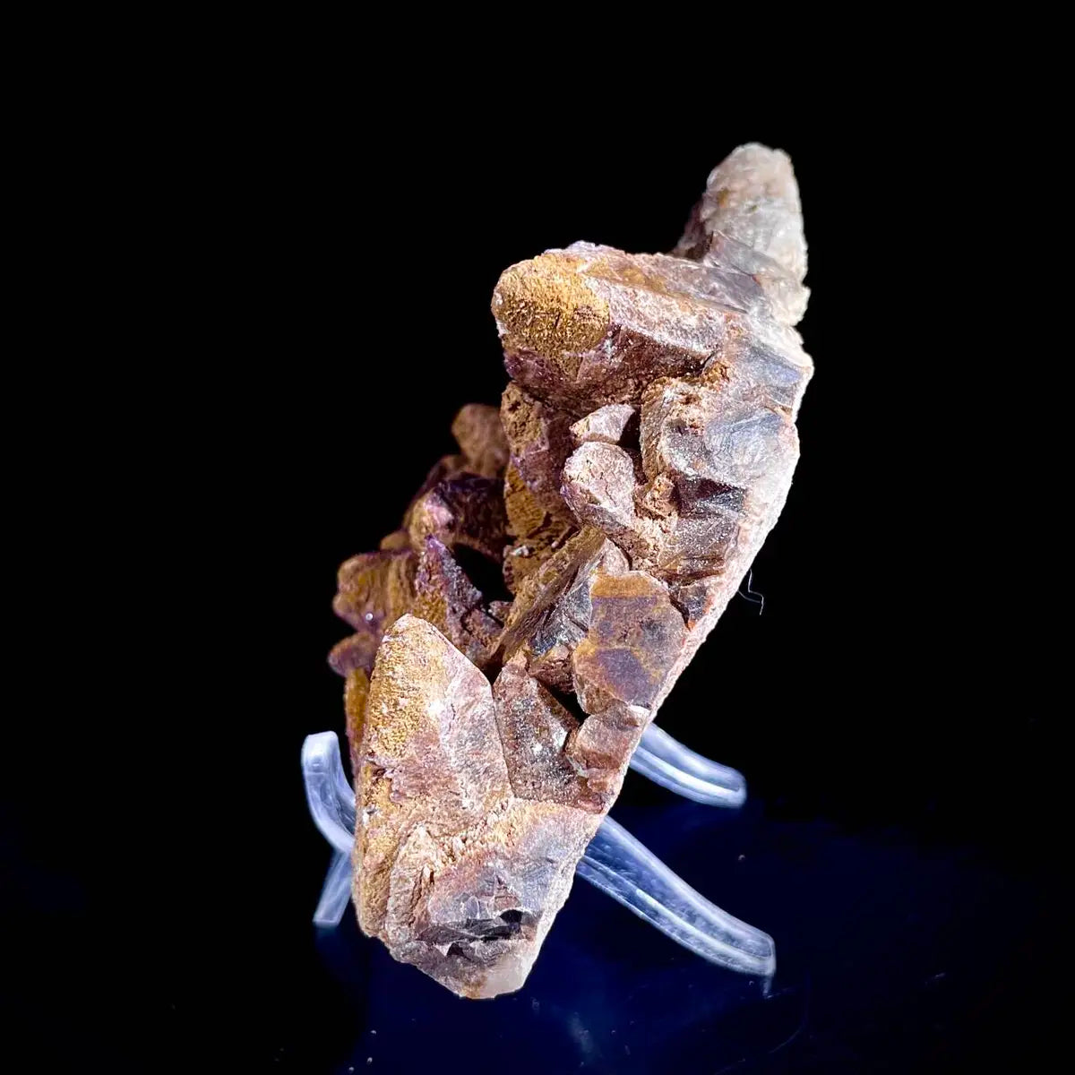 Natural Dogtooth Calcite Crystal Cluster on Matrix | Rare Carbonate Mineral Specimen | Mineral Collection | 220 g | 11*8.5*3 cm