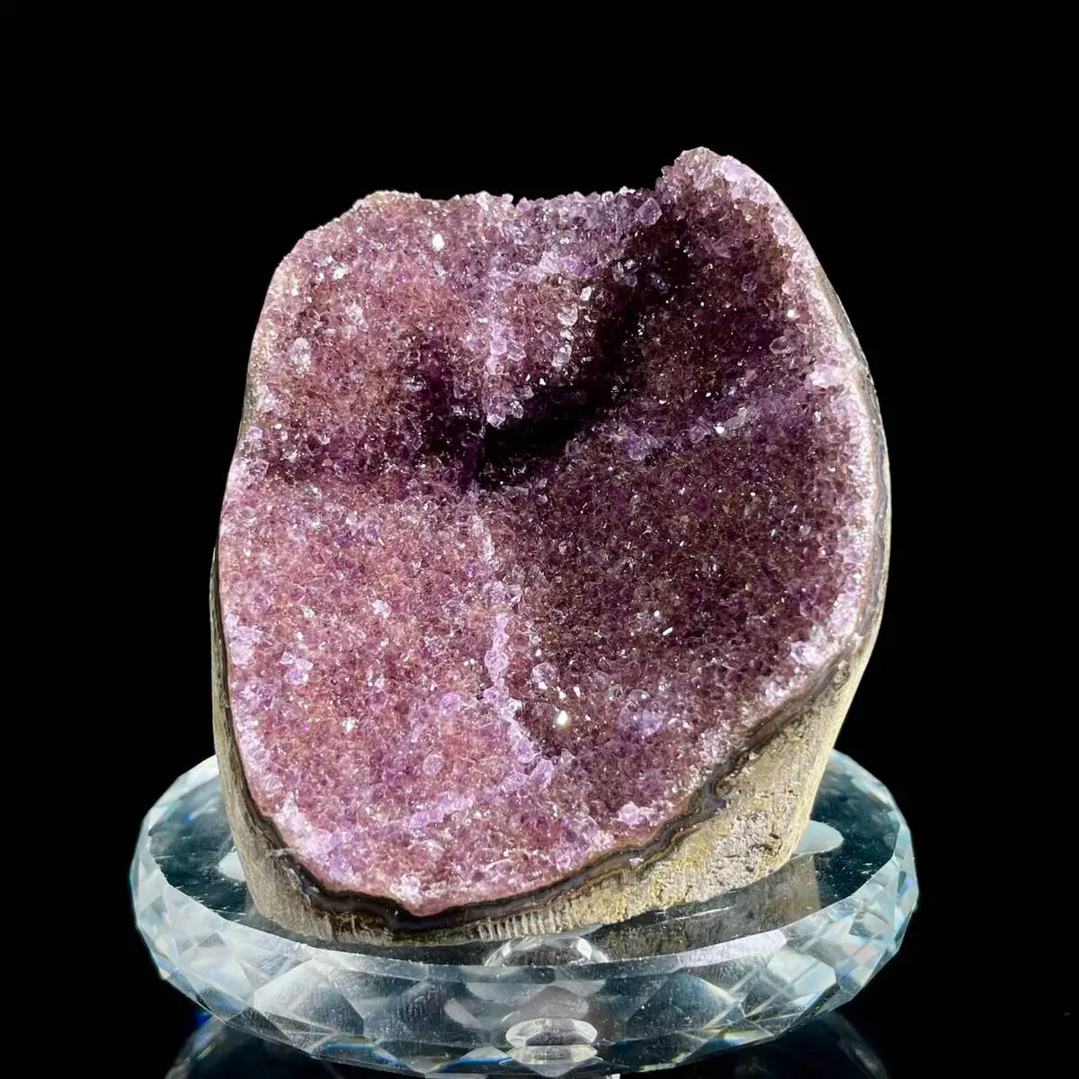 Museum Grade Natural Brazilian Rainbow Quartz Crystal Cluster with Polished Base |430g | 8*7*5.5 cm | Collector Mineral Specimen | Brazil