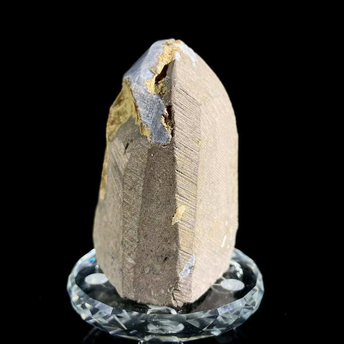 Museum Grade Natural Brazilian Rainbow Quartz Crystal Cluster with Polished Base |390g | 8.5*6.5*5.5cm | Collector Mineral Specimen | Brazil