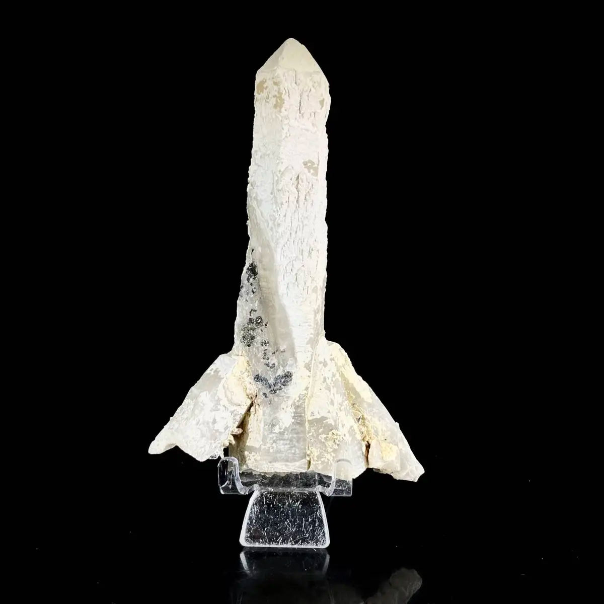 Natural Inner Mongolia Candle Quartz Crystal Cluster on Matrix | Rare Quartz Mineral Specimen | Mineral Collection | 240 g | 15*9.5*3 cm