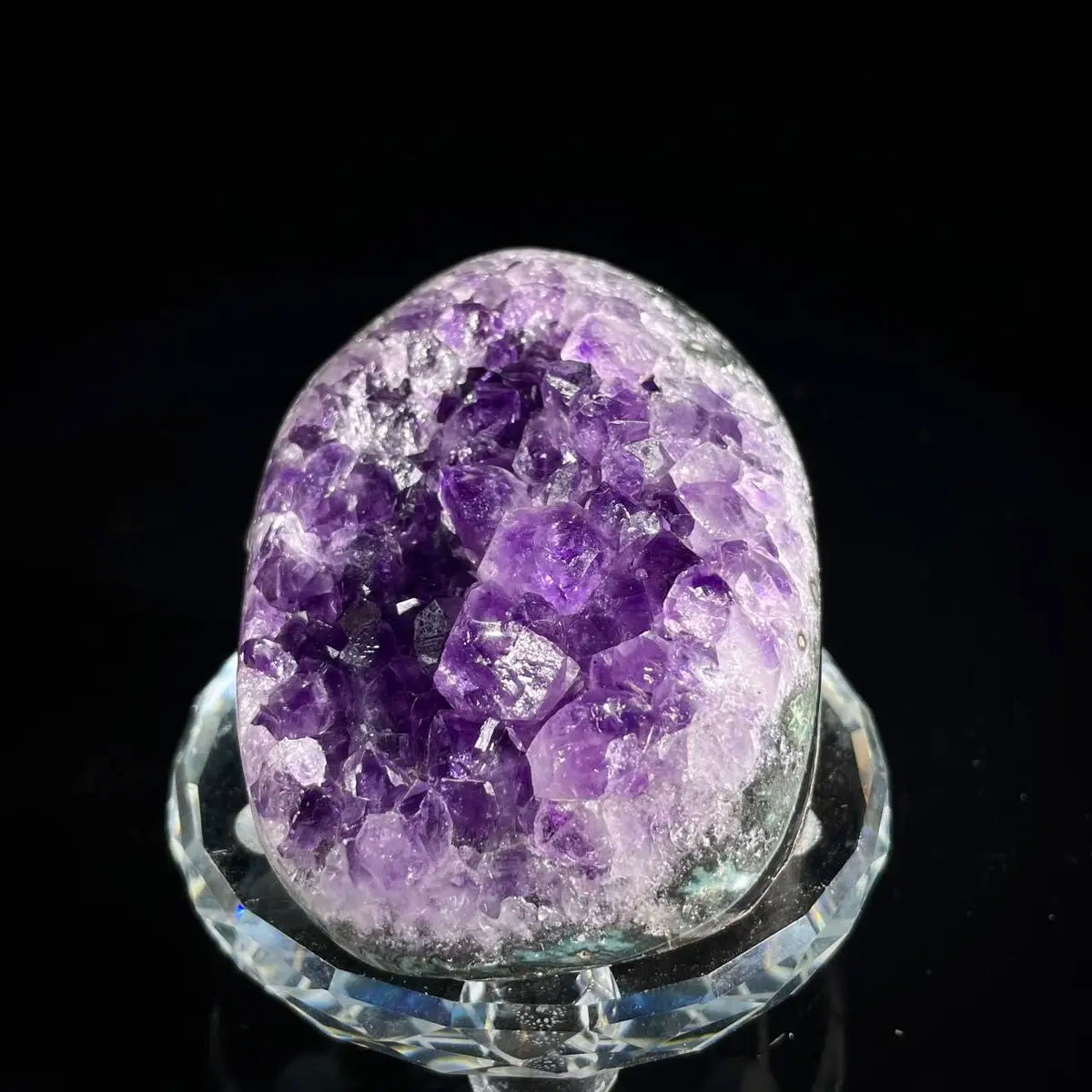 Natural Amethyst Crystal Cluster with Polished Base | 240g | 4*7*6cm | Quartz Mineral Specimen | Uruguay