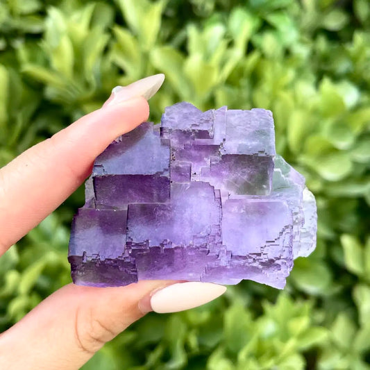 A416-Xinjiang Matrix Fluorite Specimen | Xinjiang, China | 90g | 6*4.5*3.5cm | Fluorite on Matrix | Collector Mineral Sample