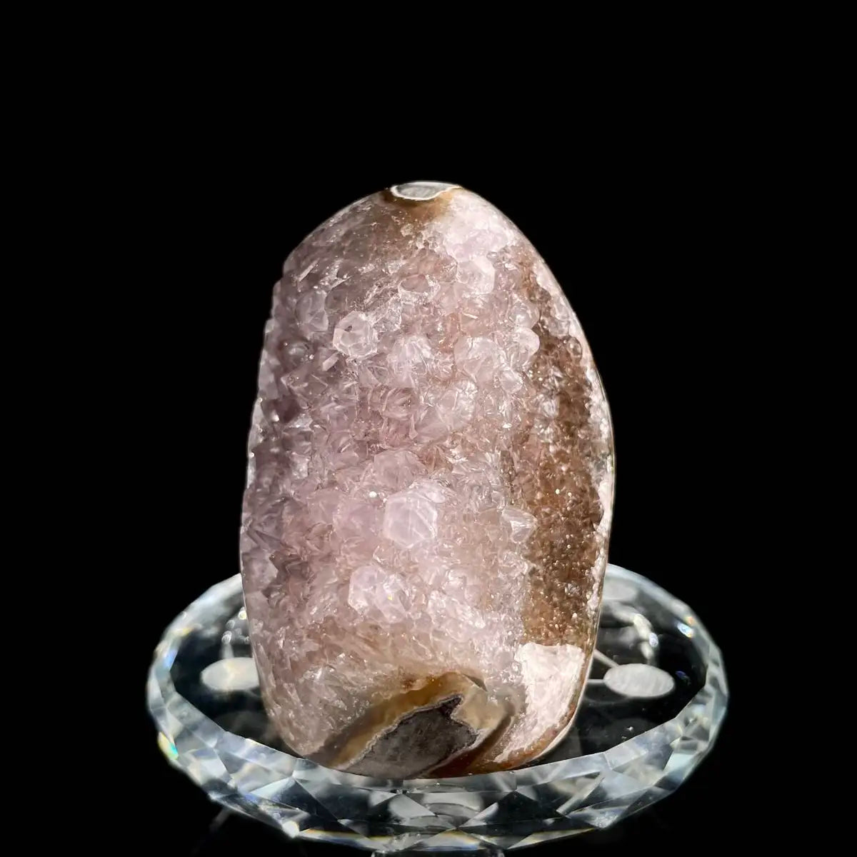 Museum Grade Natural Brazilian Rainbow Quartz Crystal Cluster with Polished Base | 180g |6*5*4cm | Collector Mineral Specimen | Brazil