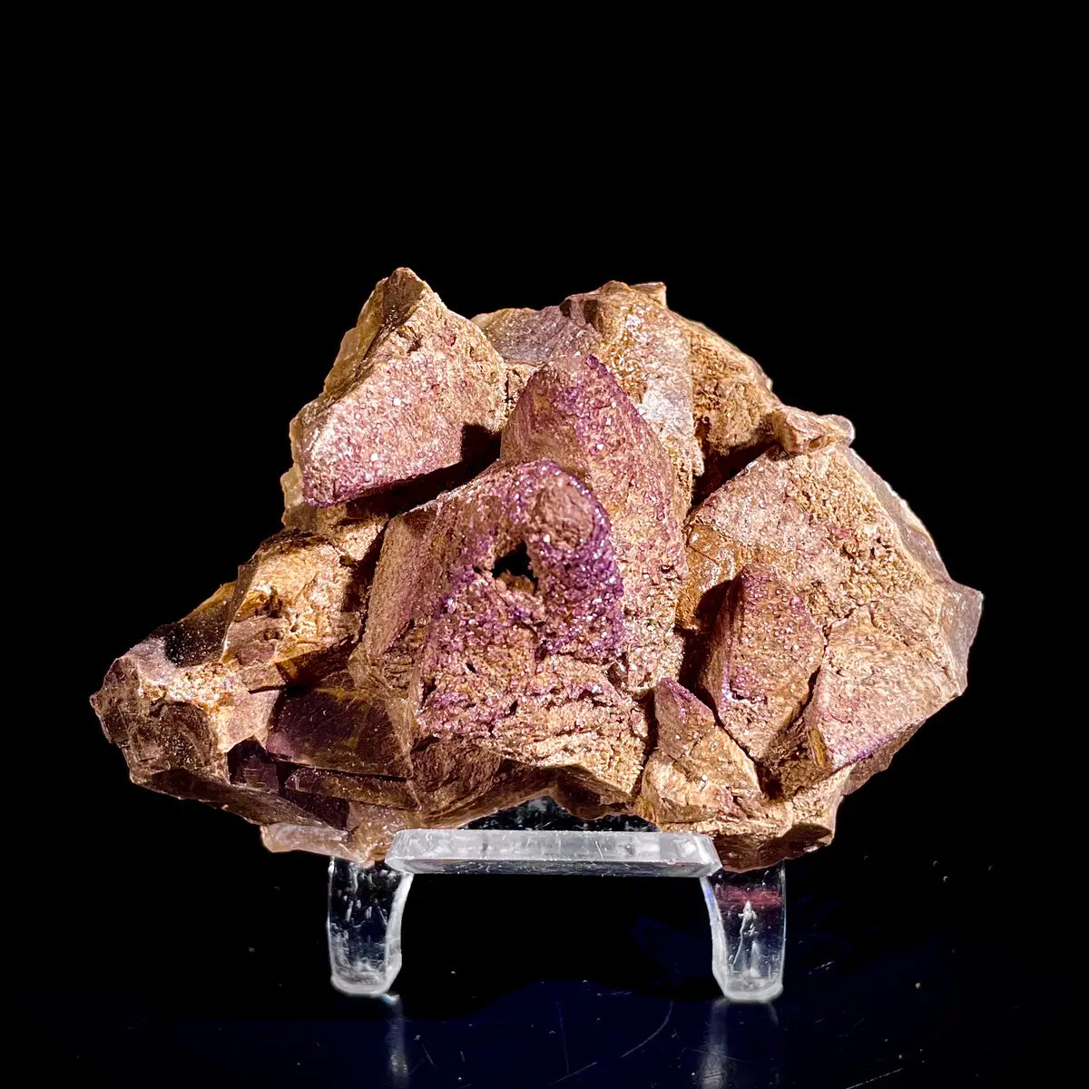 Natural Dogtooth Calcite Crystal Cluster on Matrix | Rare Carbonate Mineral Specimen | Mineral Collection | 140 g | 8*5.5*3.5 cm