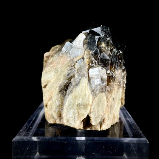 Natural Morion/Smoky Quartz Crystal Specimen | 990 g | 9*12*8 cm | Quartz Minerals | Madagascar