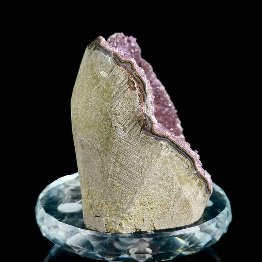Museum Grade Natural Brazilian Rainbow Quartz Crystal Cluster with Polished Base |430g | 8*7*5.5 cm | Collector Mineral Specimen | Brazil