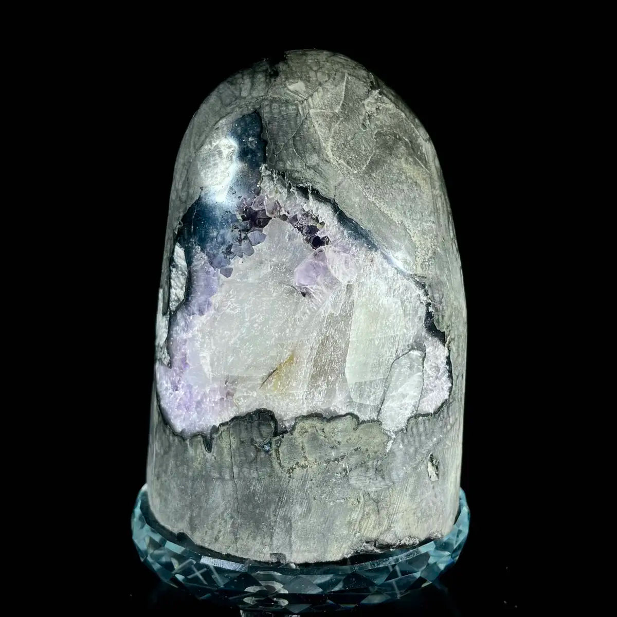 Natural Uruguay Amethyst Crystal Cluster on Matrix | Rare Quartz Mineral Specimen | Mineral Collection | 1050 g | 12.5*9*9 cm