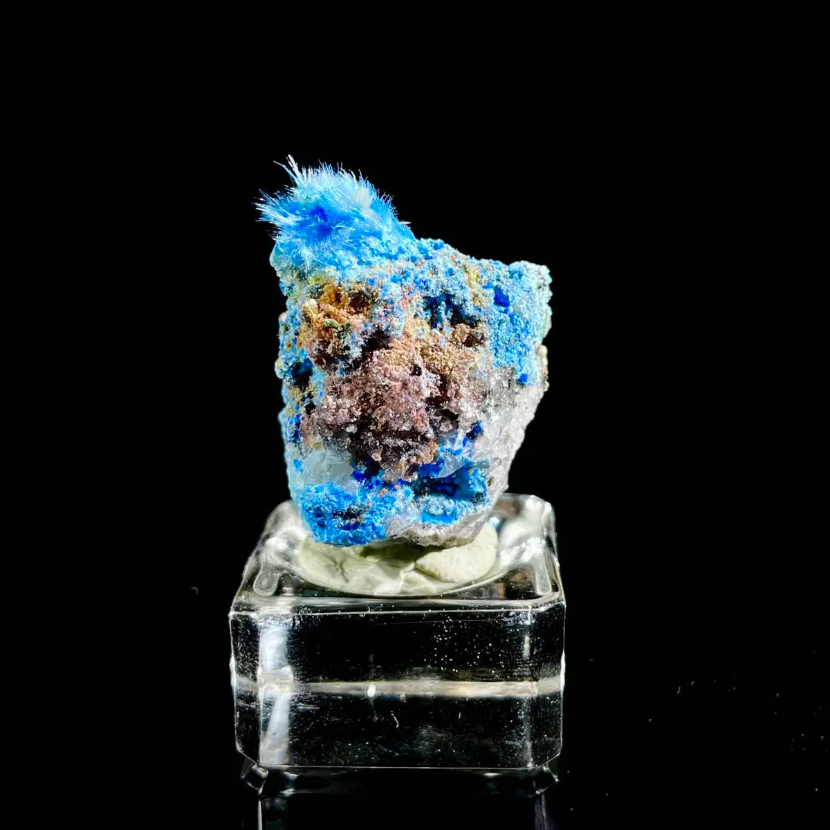 Natural Cyanotrichite Mineral Specimen | 20 g | 3*2.5*2 cm | Cyanotrichite Minerals | Morocco/DRC