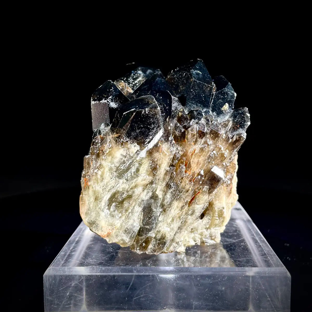 Natural Black Quartz Crystal Specimen | 820 g | 12.5*8*6 cm | Quartz Minerals | Brazil/Madagascar