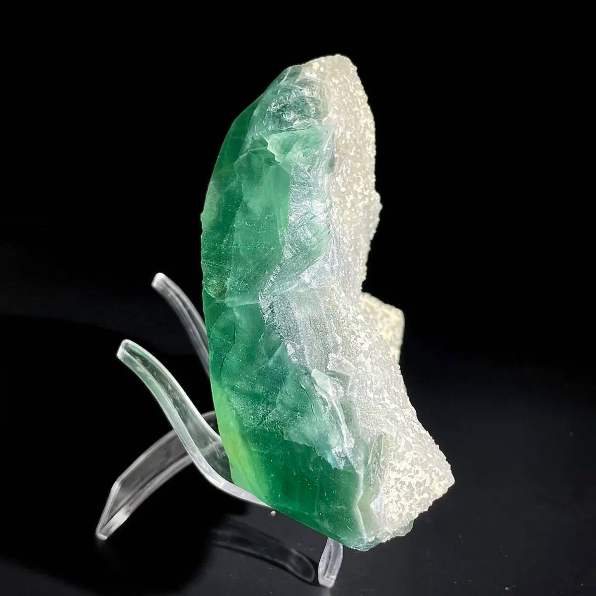Natural Green Fluorite Crystal Specimen | Hunan, China | 800g | 13.5*10*4cm