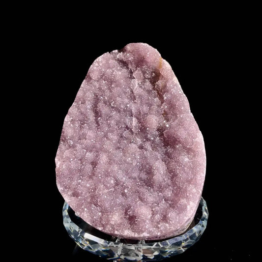Museum Grade Natural Brazilian Rainbow Quartz Crystal Cluster with Polished Base | 420g | 8× 6.5 × 8cm | Collector Mineral Specimen | Brazil