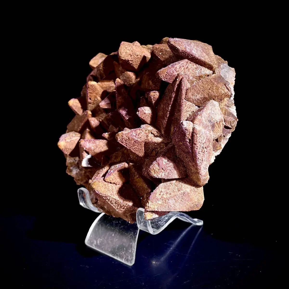Natural Dogtooth Calcite Crystal Cluster on Matrix | Rare Carbonate Mineral Specimen | Mineral Collection | 790 g | 14*12*4 cm