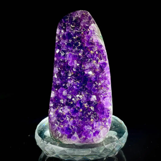 A454-Natural Uruguay Amethyst Crystal Cluster on Matrix | Rare Quartz Mineral Specimen | Mineral Collection | 890 g | 10*8.5*6.5 cm