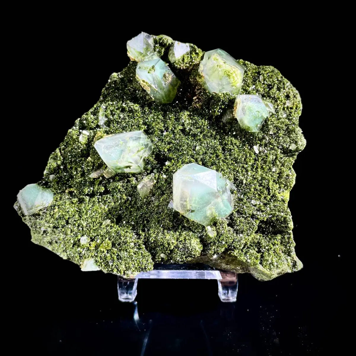 Natural Turkish Epidote with Quartz Specimen | Turkey | 390 g | 8*9*2.5 cm
