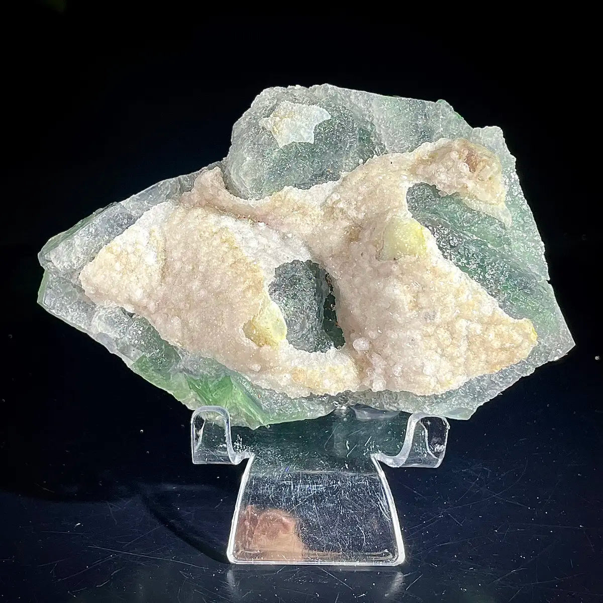 Natural Green Fluorite Crystal Specimen | Hunan, China | 870g | 12*9*5cm