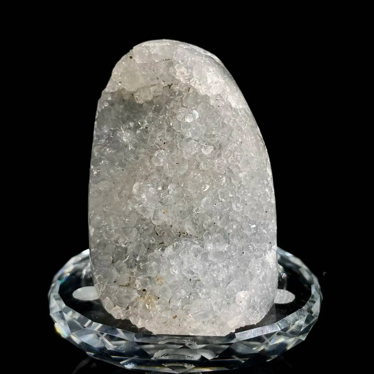 Museum Grade Natural Brazilian Rainbow Quartz Crystal Cluster with Polished Base | 240g | 6.5*6*6.5 cm | Collector Mineral Specimen | Brazil