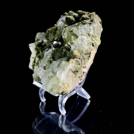 Natural Turkish Epidote with Quartz Specimen | Turkey | 410 g | 10*7*2.5 cm