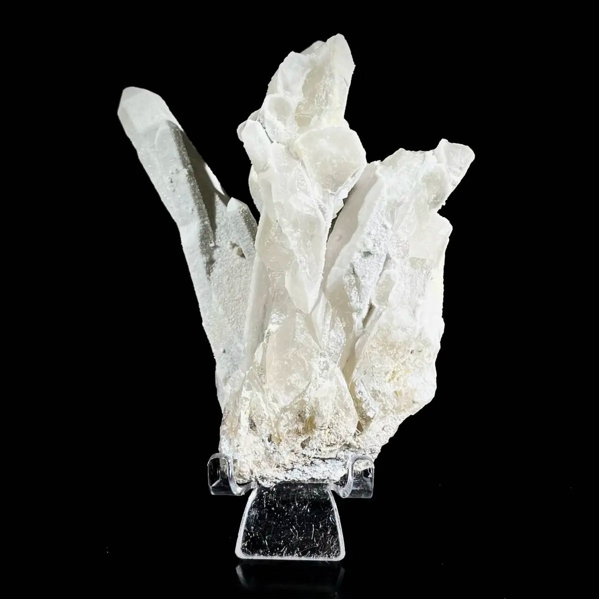 Natural Inner Mongolia Candle Quartz Crystal Cluster on Matrix | Rare Quartz Mineral Specimen | Mineral Collection | 420 g | 14*10*5 cm