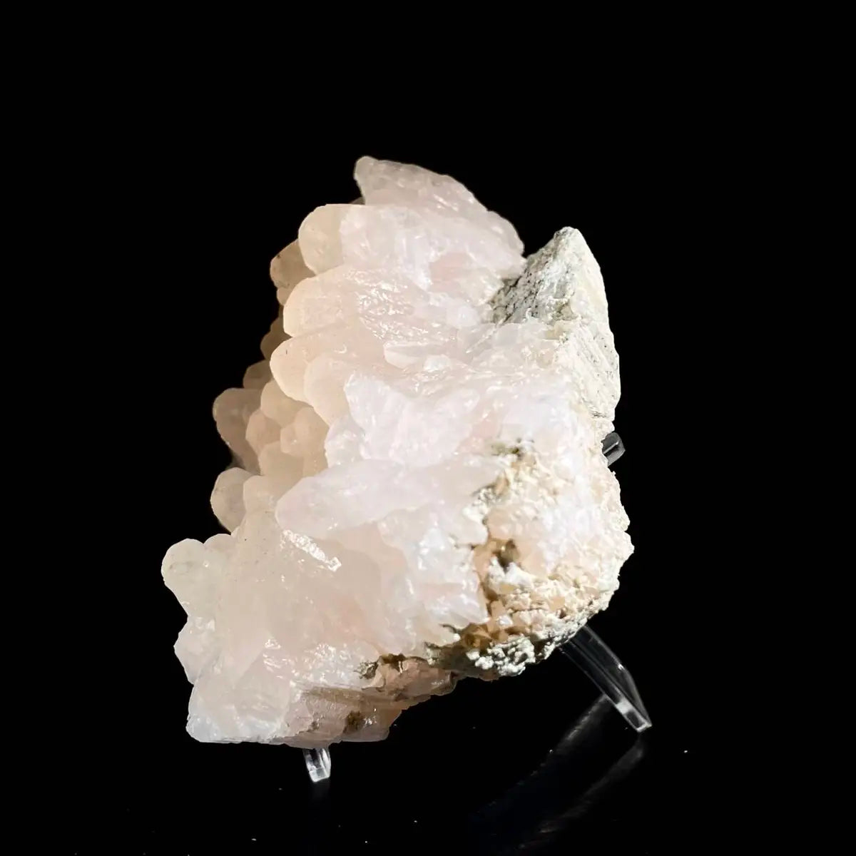 Natural Pink Calcite  Cluster on Matrix | Rare Carbonate Mineral Specimen | Mineral Collection | 890 g | 16*9.5*5 cm