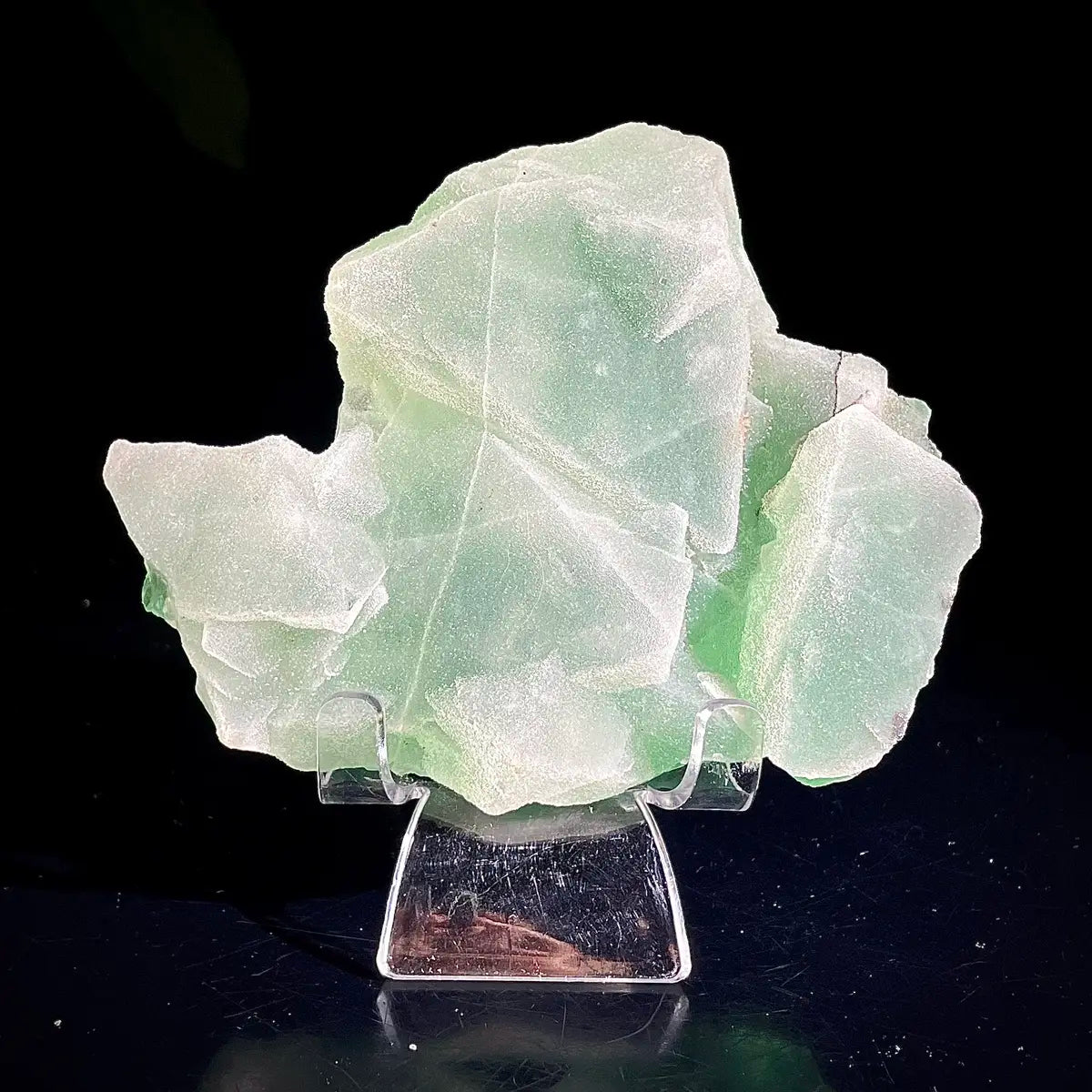Natural Green Fluorite Crystal Specimen | Hunan, China | 410g | 12.5*9.5*3cm