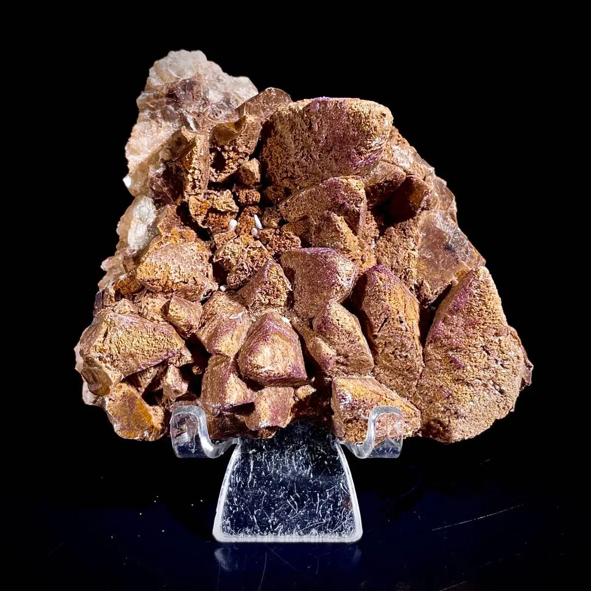 Natural Dogtooth Calcite Crystal Cluster on Matrix | Rare Carbonate Mineral Specimen | Mineral Collection | 220 g | 11*8.5*3 cm