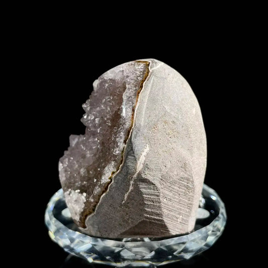 Museum Grade Natural Brazilian Rainbow Quartz Crystal Cluster with Polished Base | 180g |6*5*4cm | Collector Mineral Specimen | Brazil