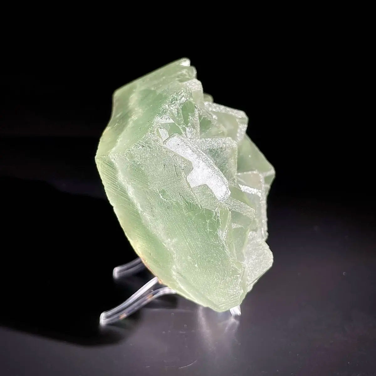 Natural Green Fluorite Crystal Specimen | Hunan, China | 950g | 14*8*5cm