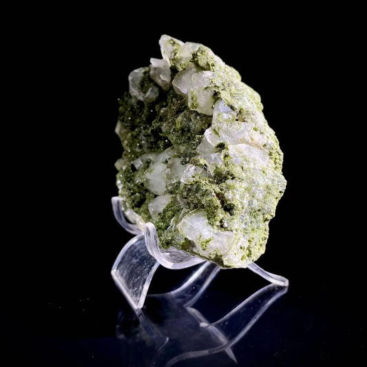 Natural Turkish Epidote with Quartz Specimen | Turkey | 530 g | 13*9*3.5 cm