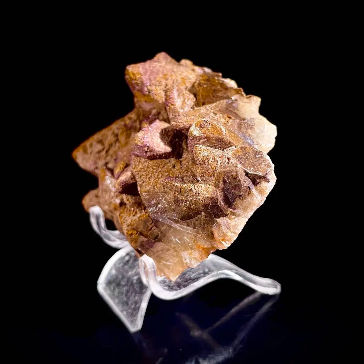Natural Dogtooth Calcite Crystal Cluster on Matrix | Rare Carbonate Mineral Specimen | Mineral Collection | 200 g | 9.5*7*3.5 cm