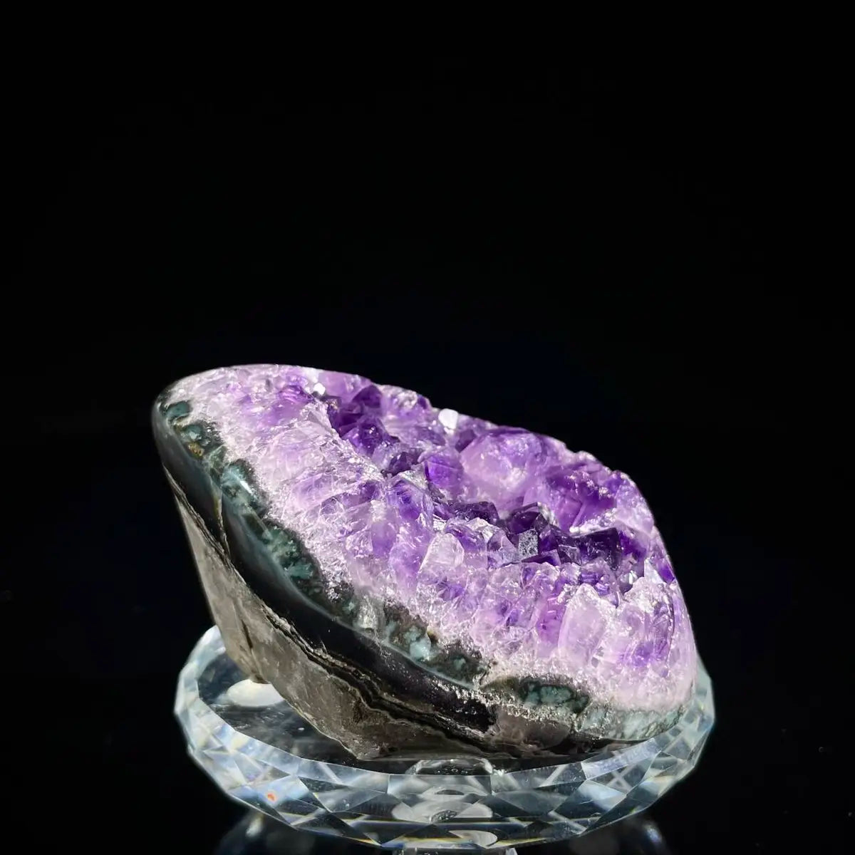 Natural Amethyst Crystal Cluster with Polished Base | 240g | 4*7*6cm | Quartz Mineral Specimen | Uruguay