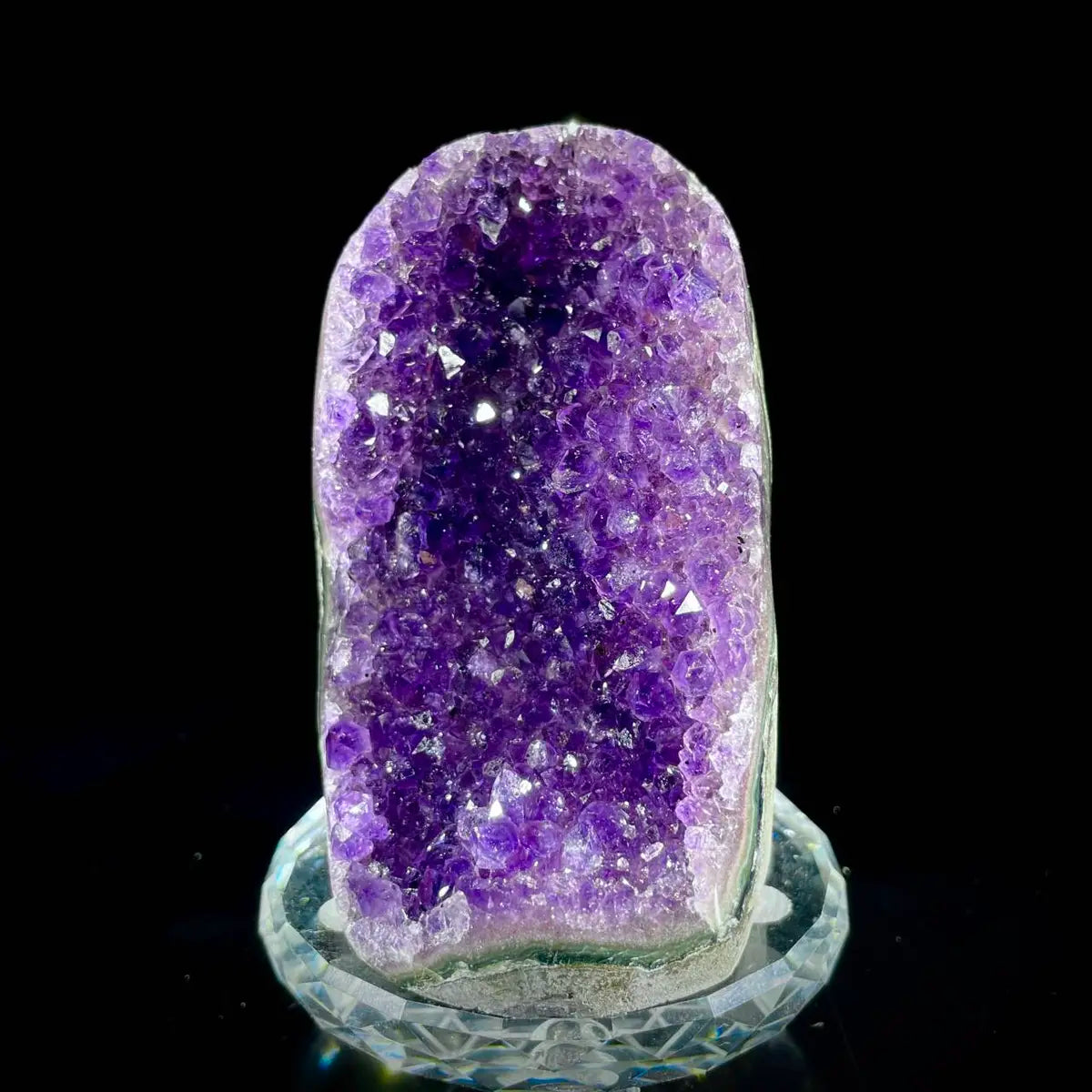 Natural Uruguay Amethyst Crystal Cluster on Matrix | Rare Quartz Mineral Specimen | Mineral Collection | 450 g | 9*6*7 cm