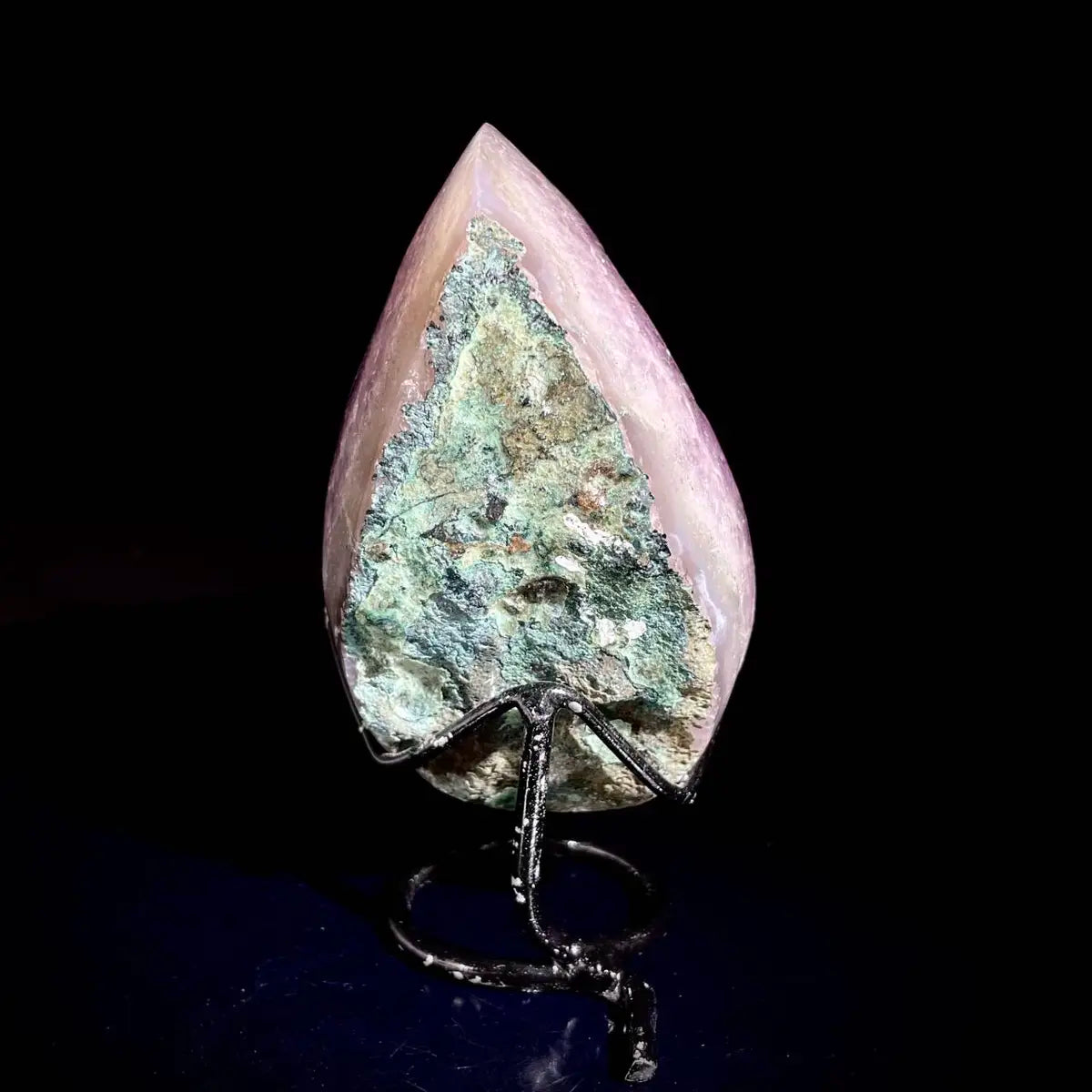 Natural Crystal-Shaped Amethyst Cluster on Stand | Museum Grade Display Mineral Specimen | Decorative Home & Office Decor | 600 g | 13*7.5*4.5 cm