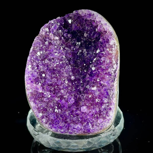 A457-Natural Uruguay Amethyst Crystal Cluster on Matrix | Rare Quartz Mineral Specimen | Mineral Collection | 470 g | 8*6*7 cm
