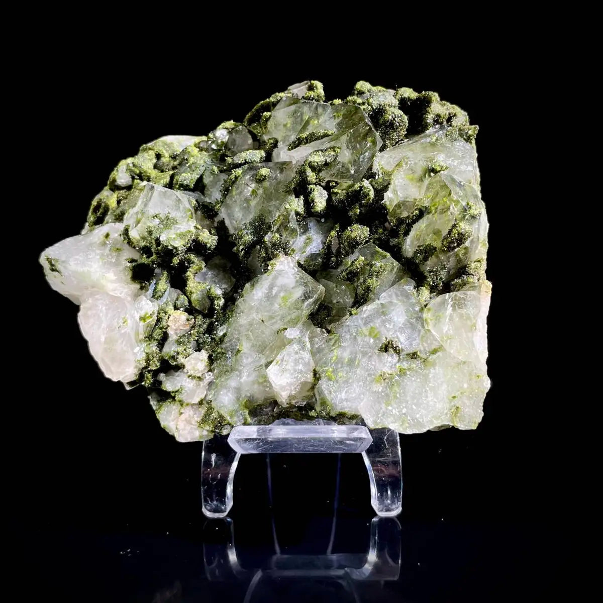 Natural Turkish Epidote with Quartz Specimen | Turkey | 410 g | 10*7*2.5 cm