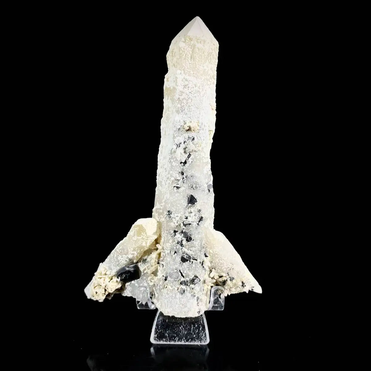 Natural Inner Mongolia Candle Quartz Crystal Cluster on Matrix | Rare Quartz Mineral Specimen | Mineral Collection | 240 g | 15*9.5*3 cm