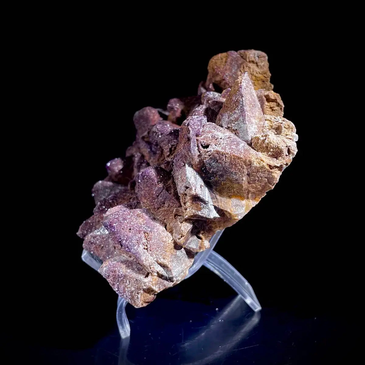 Natural Dogtooth Calcite Crystal Cluster on Matrix | Rare Carbonate Mineral Specimen | Mineral Collection | 700 g | 11*12*4.5 cm
