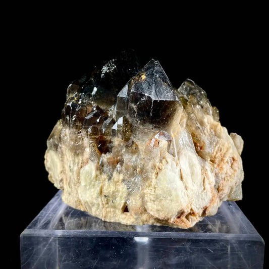 Natural Morion/Smoky Quartz Crystal Specimen | 990 g | 9*12*8 cm | Quartz Minerals | Madagascar