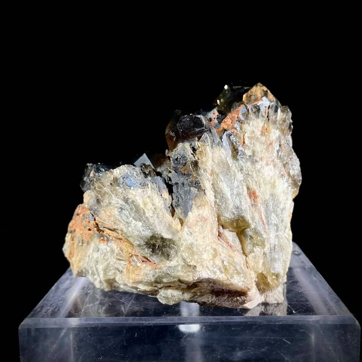 Natural Black Quartz Crystal Specimen | 770 g | 10.5*8*9 cm | Quartz Minerals | Brazil/Madagascar