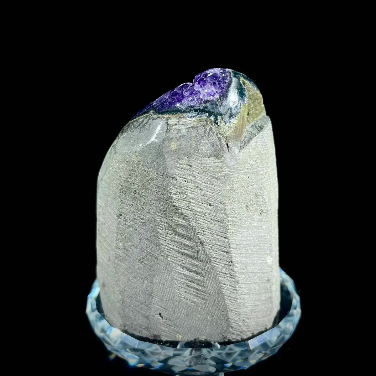 Natural Uruguay Amethyst Crystal Cluster on Matrix | Rare Quartz Mineral Specimen | Mineral Collection | 310 g | 8.5*6*5 cm