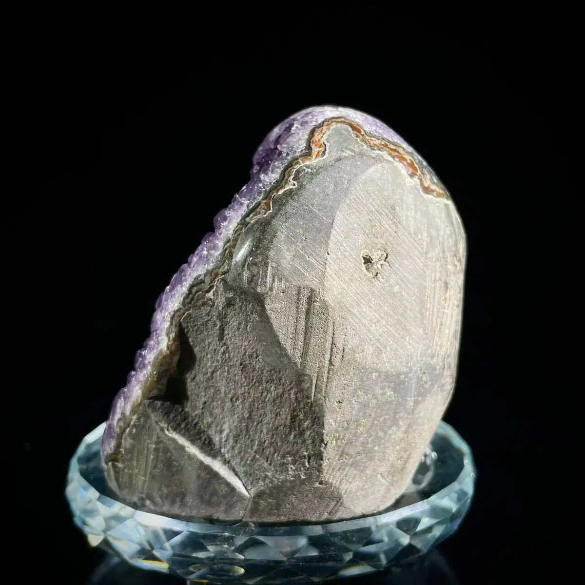 Natural Amethyst Crystal Cluster with Polished Base | 520g | 7.5*7*6 cm | Quartz Mineral Specimen | Uruguay