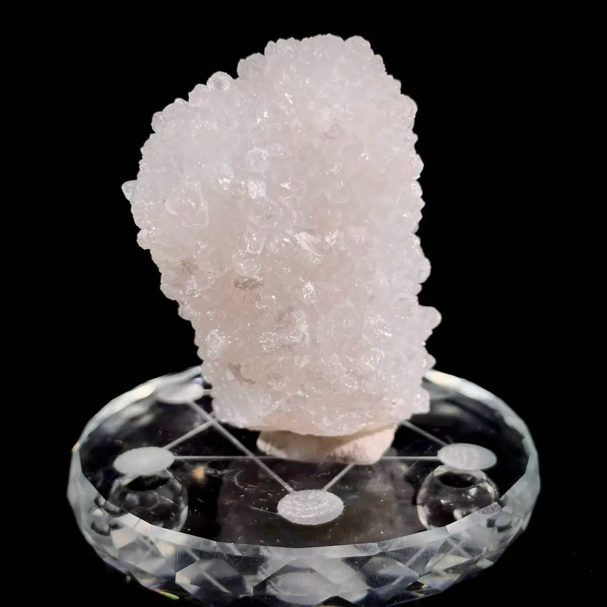 Natural Indian Apophyllite Crystal Cluster | India || 200g | 3.5 × 8 × 5cm | Quartz & Carbonate Mineral Specimen | Uruguay