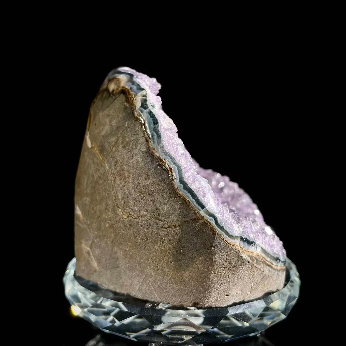 Museum Grade Natural Brazilian Rainbow Quartz Crystal Cluster with Polished Base | 300g | 6× 7× 6 cm | Collector Mineral Specimen | Brazil