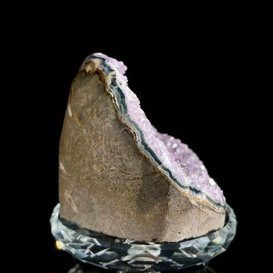 Museum Grade Natural Brazilian Rainbow Quartz Crystal Cluster with Polished Base | 300g | 6× 7× 6 cm | Collector Mineral Specimen | Brazil