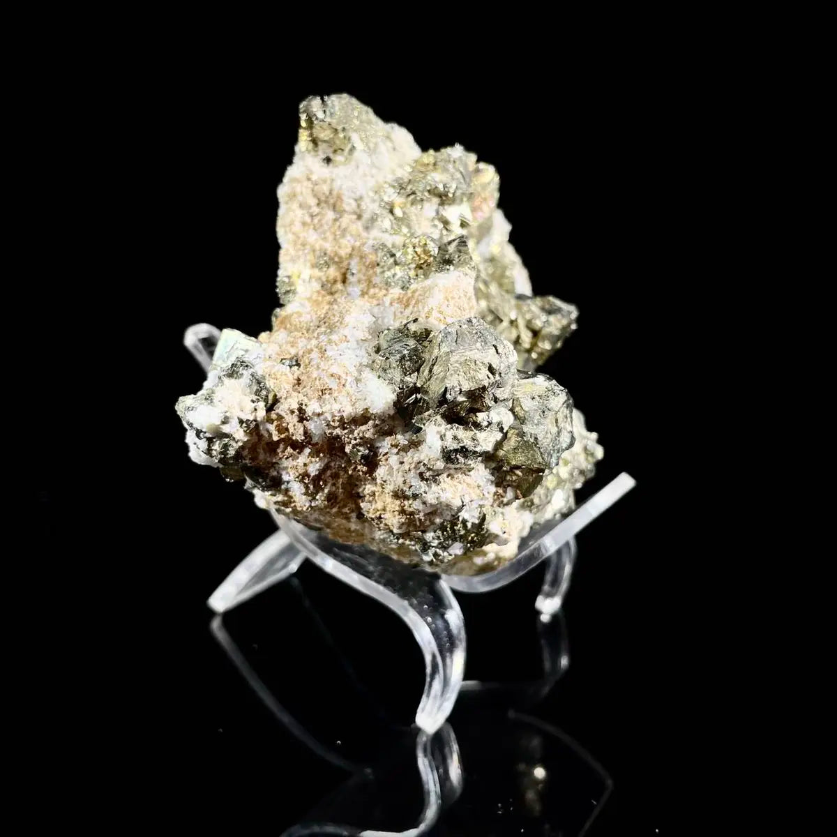 Natural Peruvian Chalcopyrite Mineral Specimen | 320 g | 9.5*8.5*5 cm | Sulfide Minerals | Peru